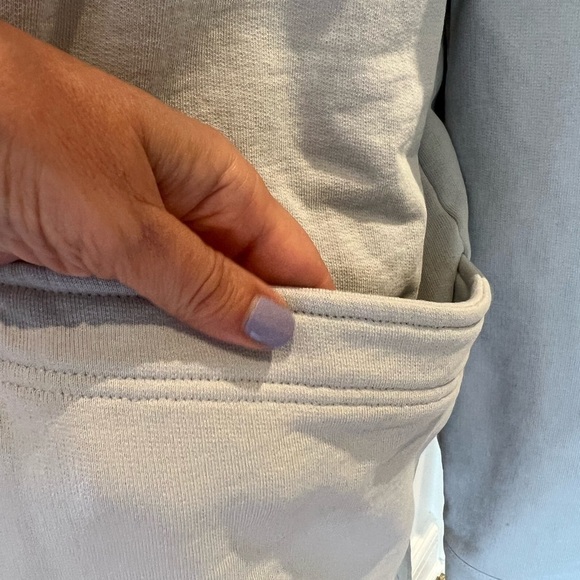 LEALLO grey sweatshirt button down jacket size large - Picture 5 of 8